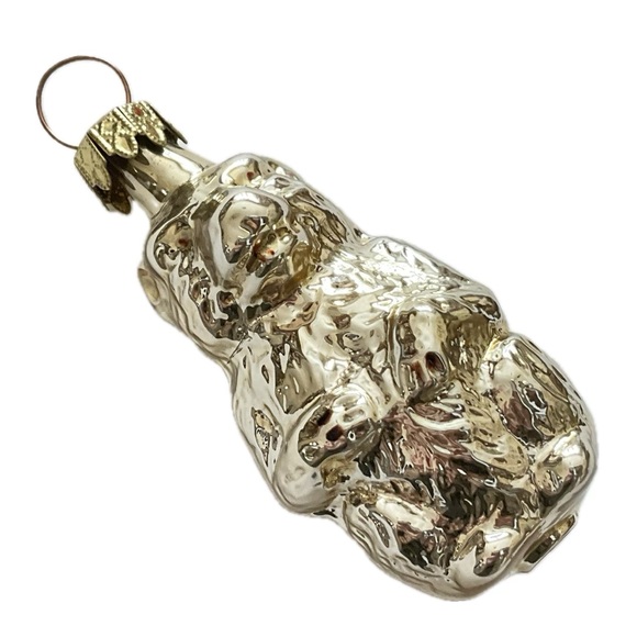 6 Vintage Glass Christmas Ornaments - Frog, Santa, Duck, Bear, Angel, Girl - Picture 4 of 11